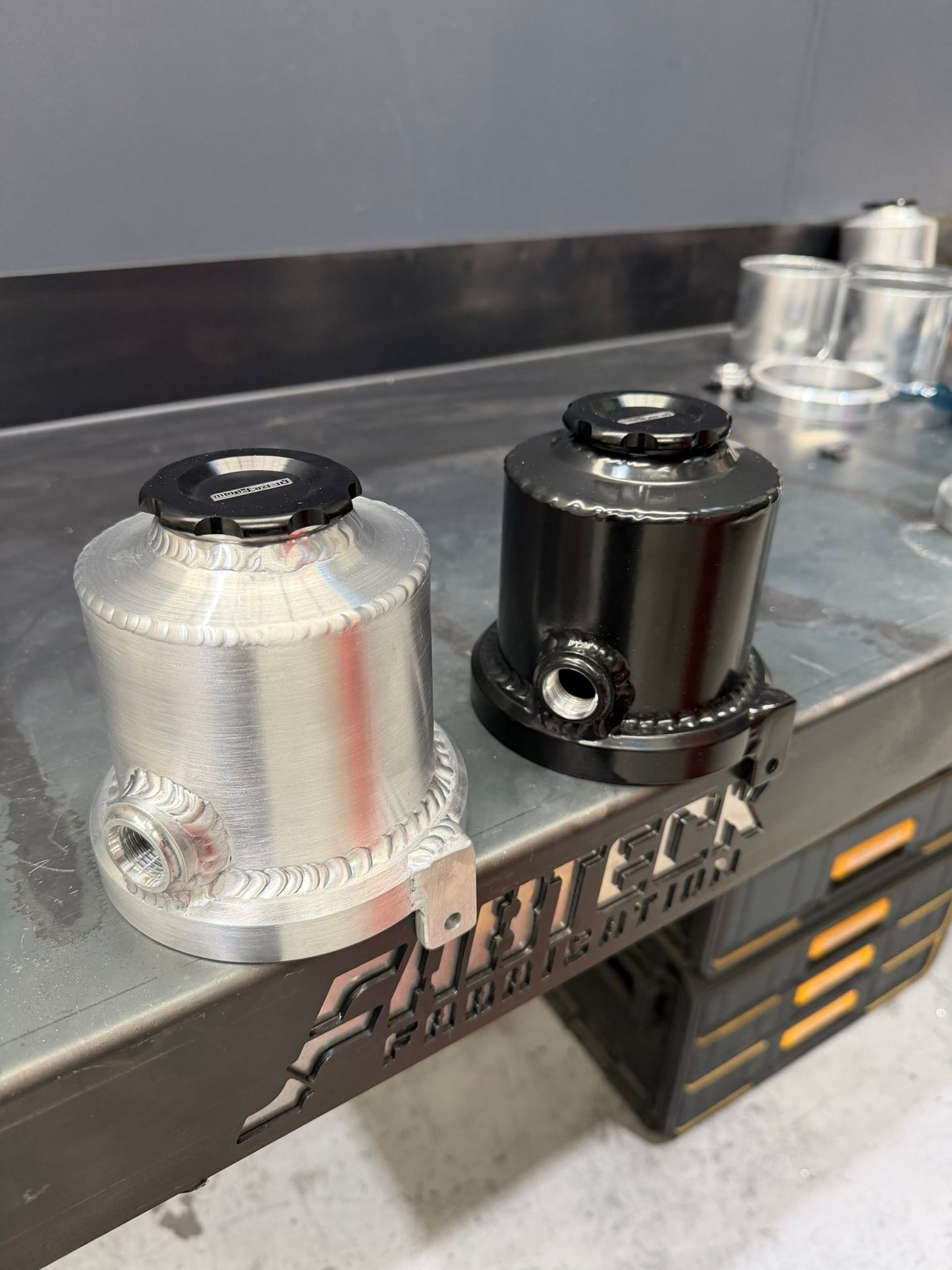 Fabricated Astra Power Steering Pump reservoir